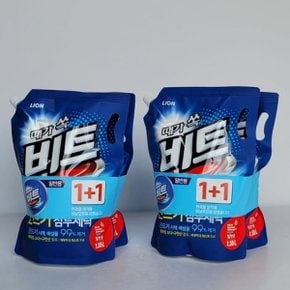 [화수분상회] 청결하게 라이온 액체비트 1.55L+1.55L 기획 2개 편리한세탁