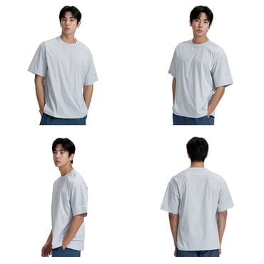 밀레 [여름]MXTUT258[한정수량]세미 오버핏 냉감 아이스 티셔츠 세인트 우븐(출시가 95,000원)