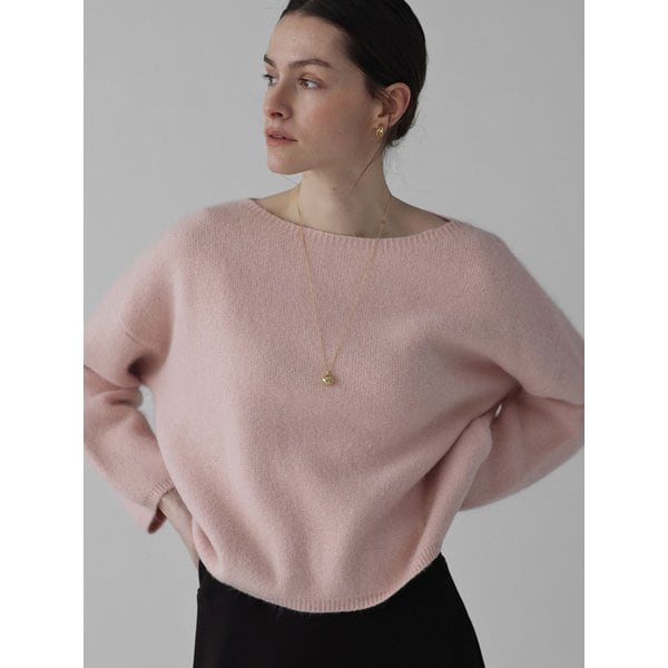 [2차]보트넥 앙고라 니트_pink