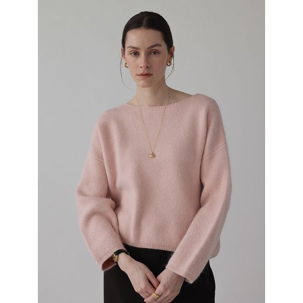 [2차]보트넥 앙고라 니트_pink