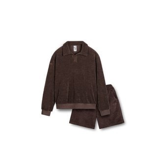 씨피티에스 CLASSIC TOWELING POLO SETS_BROWN