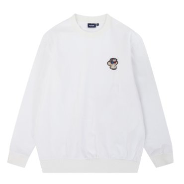 MARTINE GOLF [정상가 218000원]남성 기본 심볼 베이직 맨투맨 화이트 (QM0DKS10831)