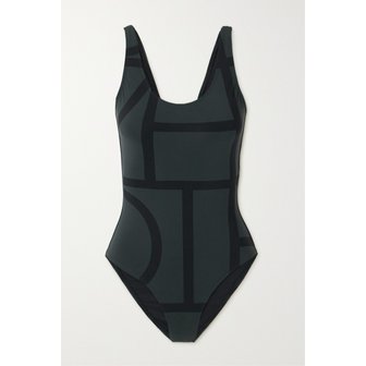 토템 모노그램 프린트  스윔수트 블랙 1647597328834257