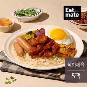 잇메이트 점보 400 도시락 직화 제육볶음 & 후랑크 소시지 400g 5팩