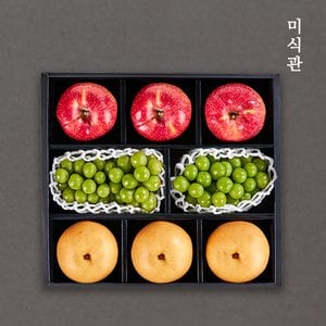 미식관 스페셜 과일혼합세트 2호(사과400g*3과+배 580g*3과+샤인650g*2수)총 4.3kg내외