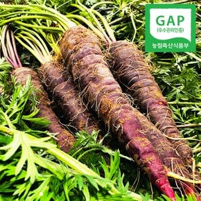 [GAP인증] 경남직송 아삭 달콤한 자색 당근 1kg(6-8개내외)