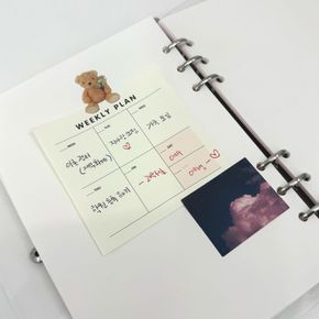 뜯어쓰는 위클리 주간플래너 메모지