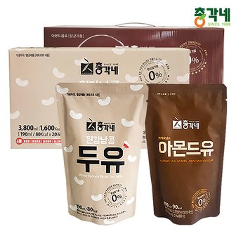 총각네 혼합두유 (흰강낭콩20봉+아몬드유20봉)