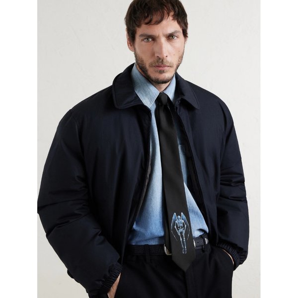 아워레가시 7cm 프린트 실크 넥타이 46376663162960682