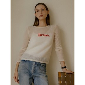 See-through better embroidered knit_Ivory