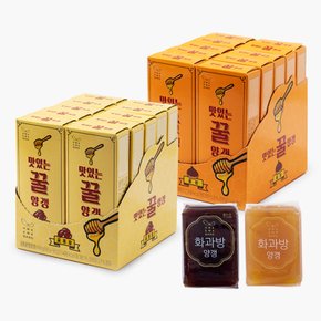 [화과방] 맛있는꿀양갱 3박스 (40gX2개X30곽) / 꿀통팥 꿀밤