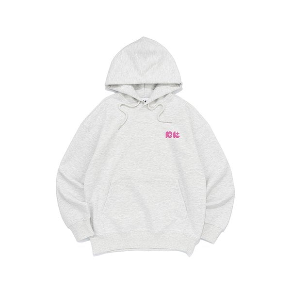 NK LOGO HOODIE (LIGHT MELANGE)