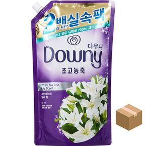 다우니 농축 섬유유연제 1.6L 화이트티와 릴리X6개