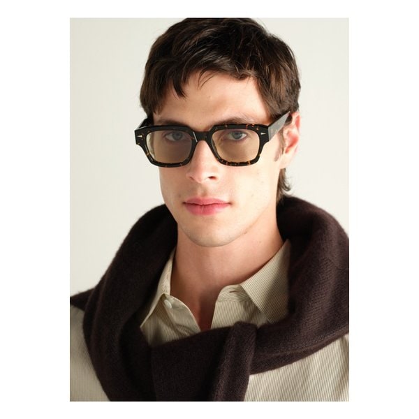 리볼리 스퀘어 프레임 톨토이즈셸 아세테이트 선글라스 46376663163001338