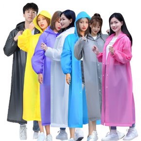 2500배송 무광컬러 EVA 개별포장 150g 등산 성인 우비 레인코트 고급형 비옷 우의 골프 낚시
