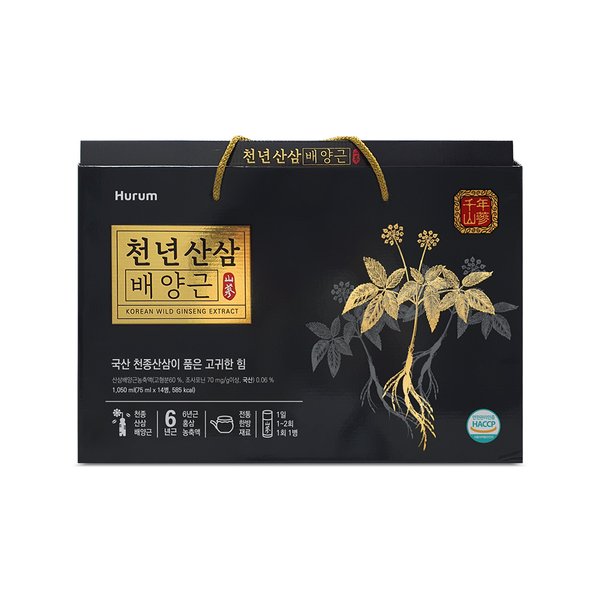 [쓱배송] [휴럼] 천년산삼배양근 75ml*14병[쇼핑백동봉]