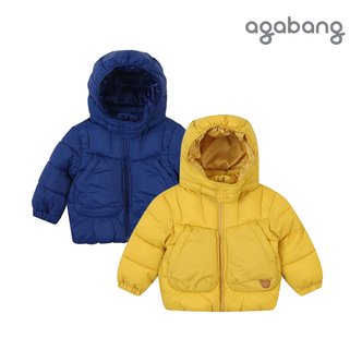 아가방 [아가방 겨울]노우웰론푸퍼아우터(YELLOW,NAVY)_01P755004