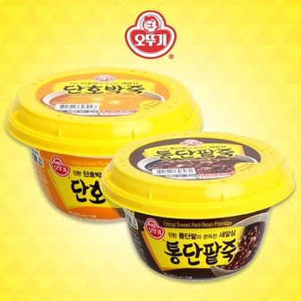  [오뚜기]오뚜기 단호박죽 285g x 6개 + 오뚜기 통단팥죽 285g x 6개