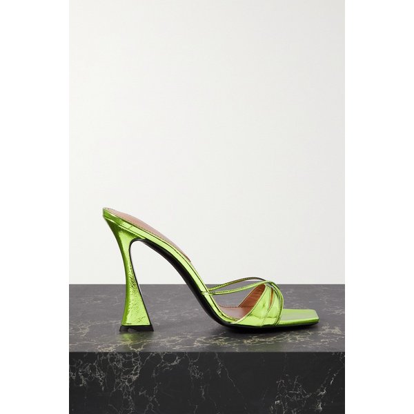 다코리 러스트 이리데슨트 메탈릭 가죽 뮬 그린 38063312420092274