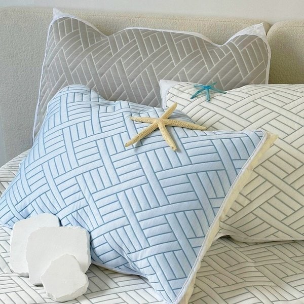 더블리 프리스 3중직 냉감 밴딩 베개커버 50x70 3컬러