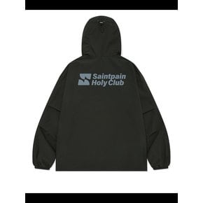 SP CLUB WIND SHELL HOODED JUMPER-BLACK