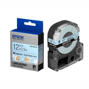 리락쿠마 테이프카트리지SGR12CB(12mm Blue BlacK)