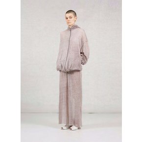 가브리엘라콜가먼츠 25PS No.216 Linen Jersey Hooded Zipper Jacket, Warm Grey