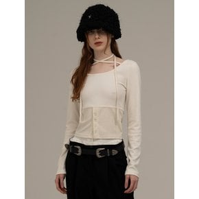 terry strap t (ivory)