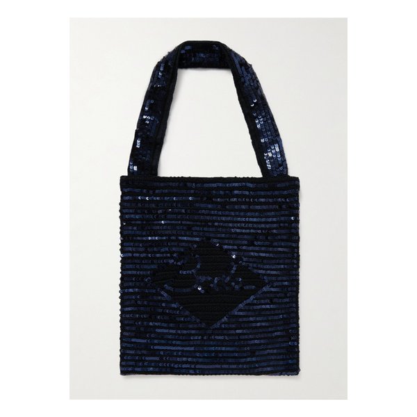 보디 스포트라이트 시퀸 장식 울 토트 46376663162895630