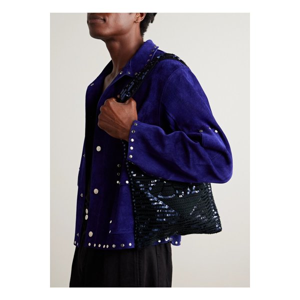 보디 스포트라이트 시퀸 장식 울 토트 46376663162895630