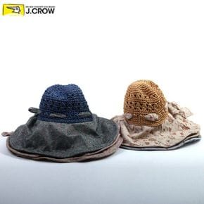 바캉스 필수아이템  리본장식 꽈배기 패턴 와이어 챙모자  JCC16S RTWC11 _P363339862