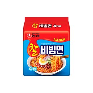 너만아는과자점 농심 찰비빔면 멀티팩 130g x 4봉지