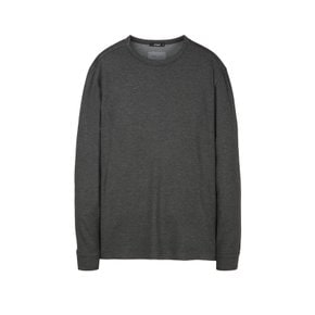 [25SS] 챠콜 그레이《CuffTee》라운드 긴팔 티셔츠 ARTS5A101CG