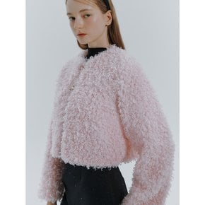 Rose faux fur jacket (2colors)