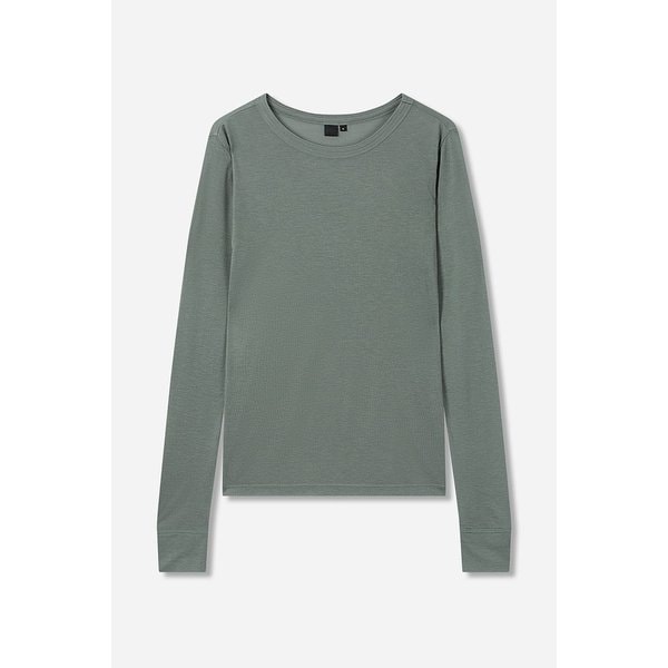 울 블렌디드 라운드 넥 티셔츠 J916202516042