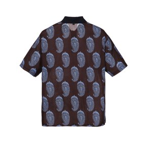 [25SS] 다크브라운 《Coolwave Paisley》 카라넥 티셔츠 ARTS5B404W3