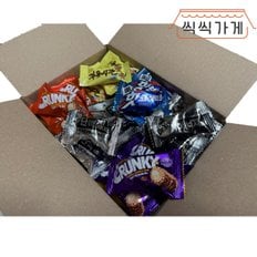 씩씩가게 초코바 대용량 6종 10개씩 총 60개 / 소분 낱개과자 초콜릿바 초코바미니