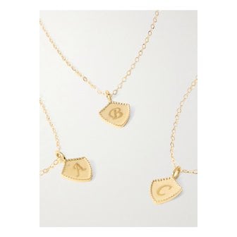 STONE AND STRAND 스톤 앤 스트랜드 미니 실드 10k 골드 네크리스 1647597336222687