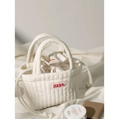 Stitched cotton mini bag