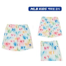 24SS [KIDS]워터 모노그램 우븐숏팬츠 뉴욕양키스 7ASMM0343-50WHS