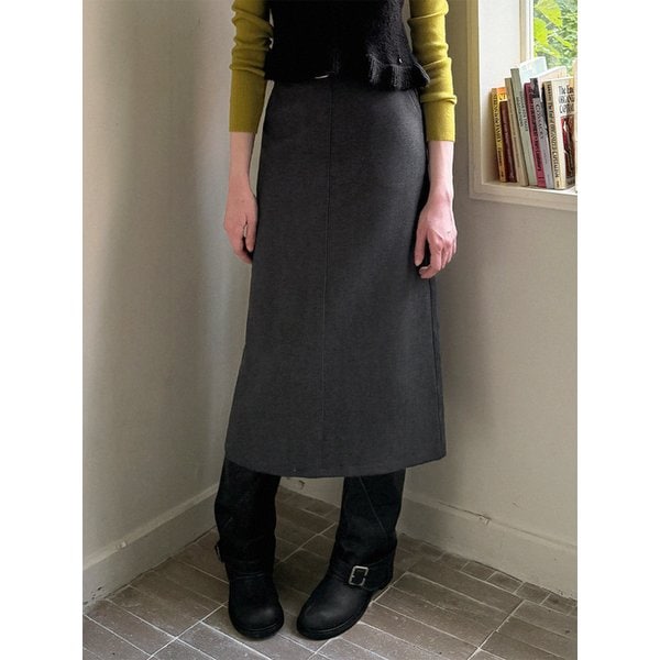 프딜 베이직 롱 스커트(벨트set)