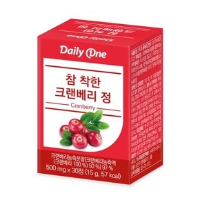 참 착한 크랜베리 정 요로건강 여성건강 500mg X 30정 1통