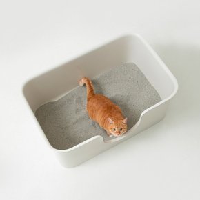 푸푸박스 롱 고양이 화장실화이트_민트