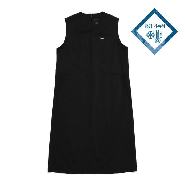 [여주점] N242WOP070 여성 쿨링 원피스 카본 블랙