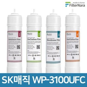 SK매직 WP-3100UFC 고품질 정수기 호환 필터 1년 세트