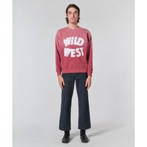 ONE OF THESE DAYS (U) 와일드 웨스트 크루넥 버건디 WILD WEST CREWNECK BURGUNDY