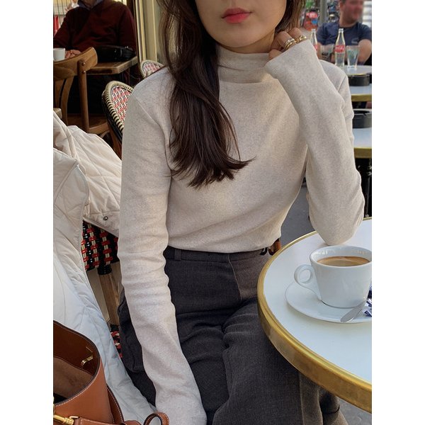워밍 모크넥 반폴라티_OAT BEIGE