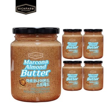리치팜너트 마르코나아몬드스프레드 400g x5통 아몬드버터 넛버터