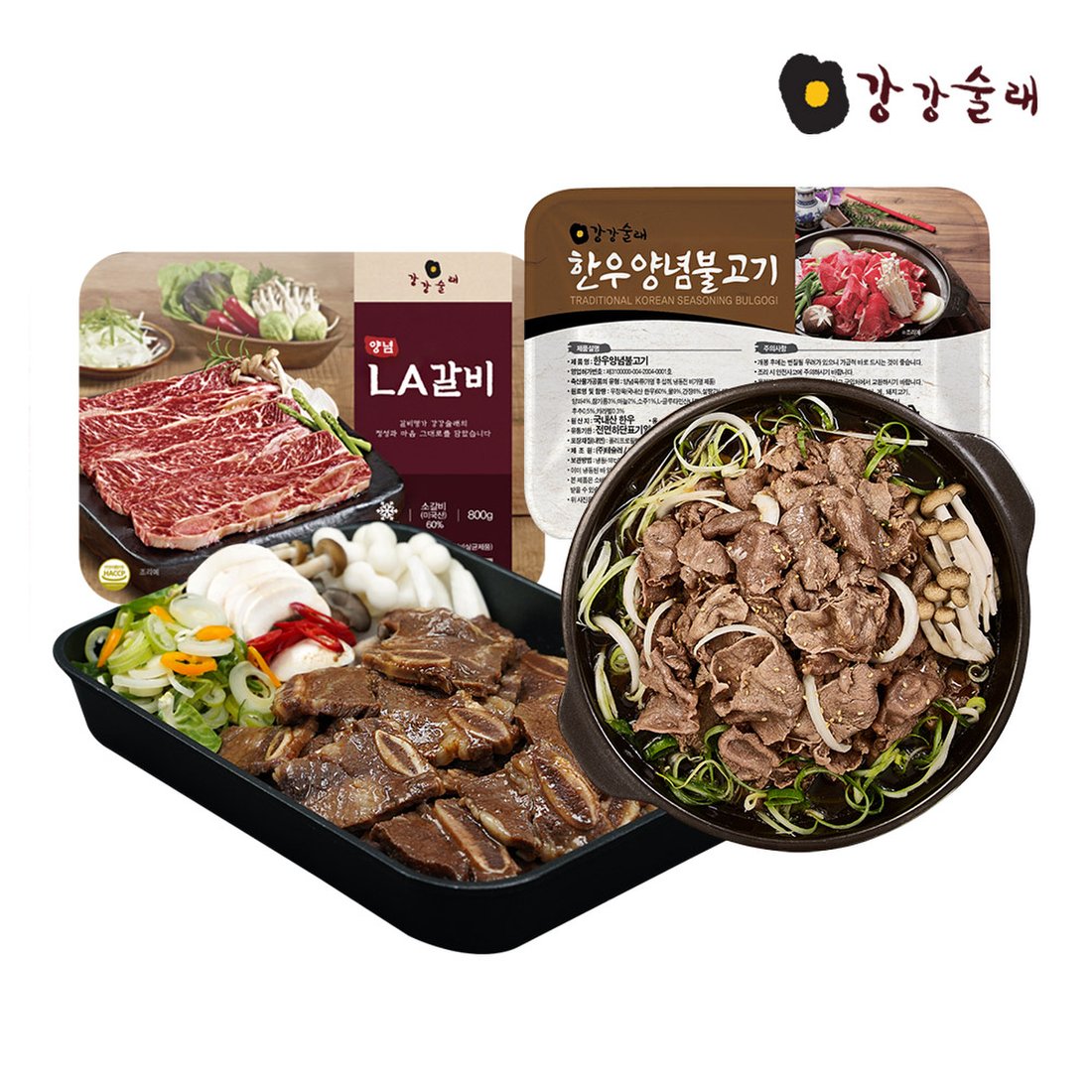 30년 전통맛집 강강술래 양념 La갈비 800G1팩 + 한우불고기500G1팩, 신세계적 쇼핑포털 Ssg.Com