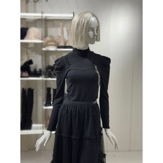 에고이스트 [파주점] 목폴라 장식 언발티셔츠(ER4OTL53)